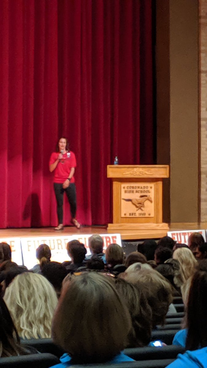 IronsCougars's tweet photo. What a wonderful time together this morning as ALL Coronado Feeder Pattern met this morning! Such an amazing and inspiring message from Rev. Felicia Hopkins! #EverybodyCounts #LetGoOfWhatsHoldingYouBack #StayInTheRace  #RunToTheRoar https://t.co/aWGqLgvWdz