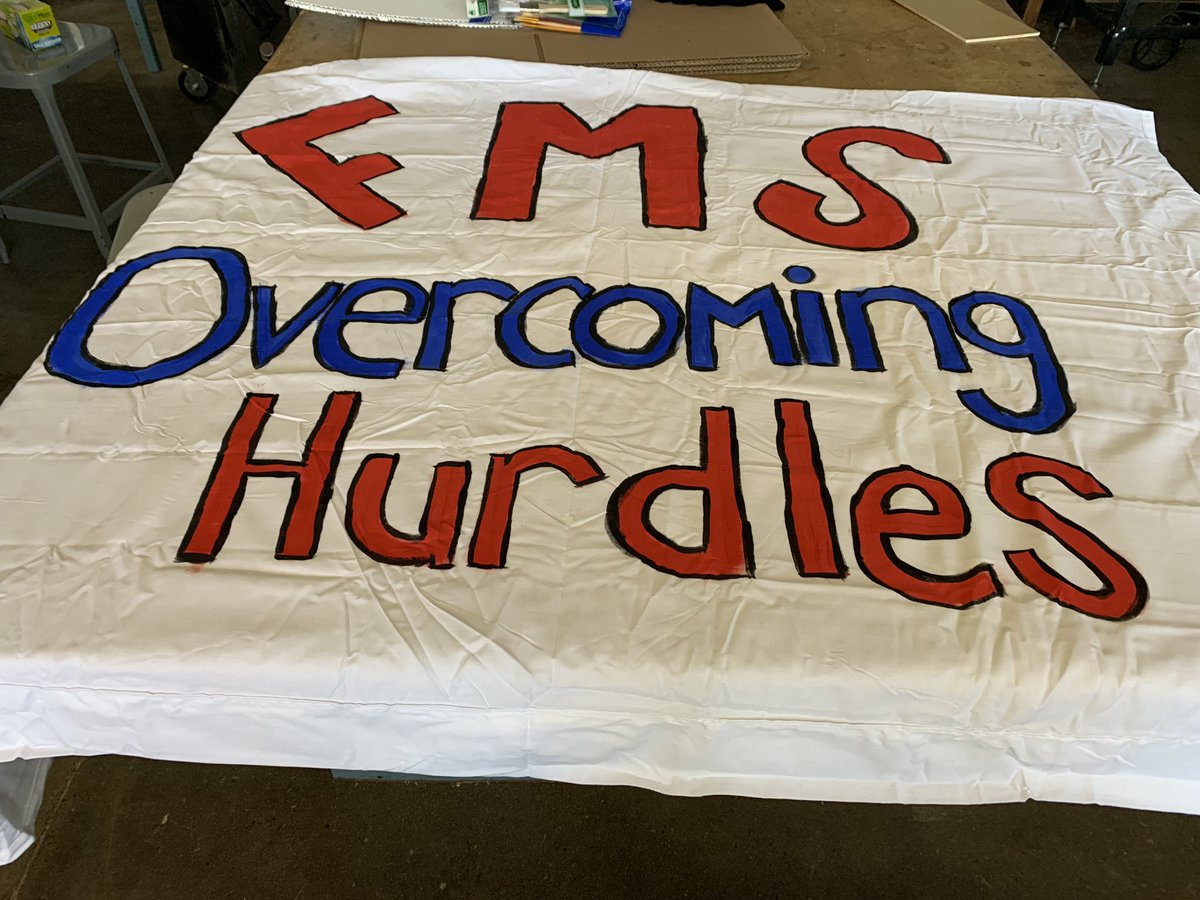 santhonyedu's tweet photo. Stayed after school today to help create our float for the back to school parade! Stay tuned for the finished product. #FergusonMiddle #WeAreFamily https://t.co/JCZcTg501d