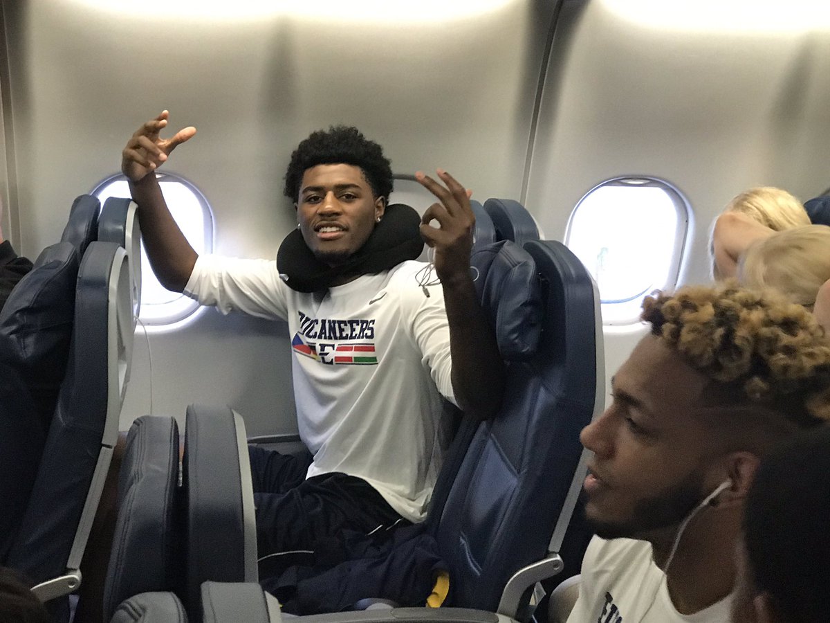 ETSU_MBB's tweet photo. We have boarded and are ready for takeoff! #ETSUTough #BucsGoingToEurope https://t.co/9KvakVpxLP