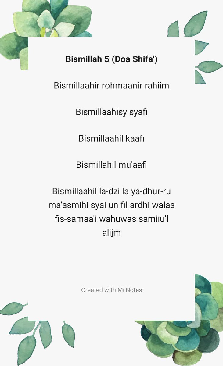 Rumi bismillah 5 Surah Al