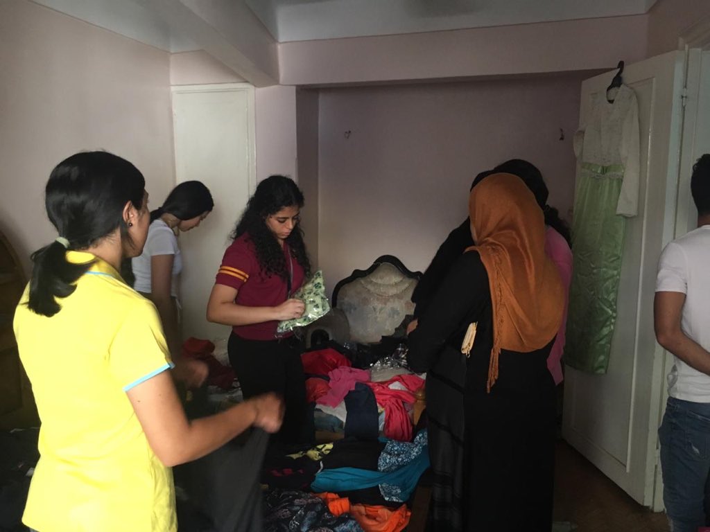 InteractGR's tweet photo. On the 9th of August, we held our first clothes bazar for the unfortunate so they can celebrate the Eid with new clothes and a happy spirit 😍😍
It was a joint project with our beloved Rotaract Golden Riders.
#InteractGoldenRiders 
#RotaractGoldenRiders https://t.co/xN8qEjz7mS