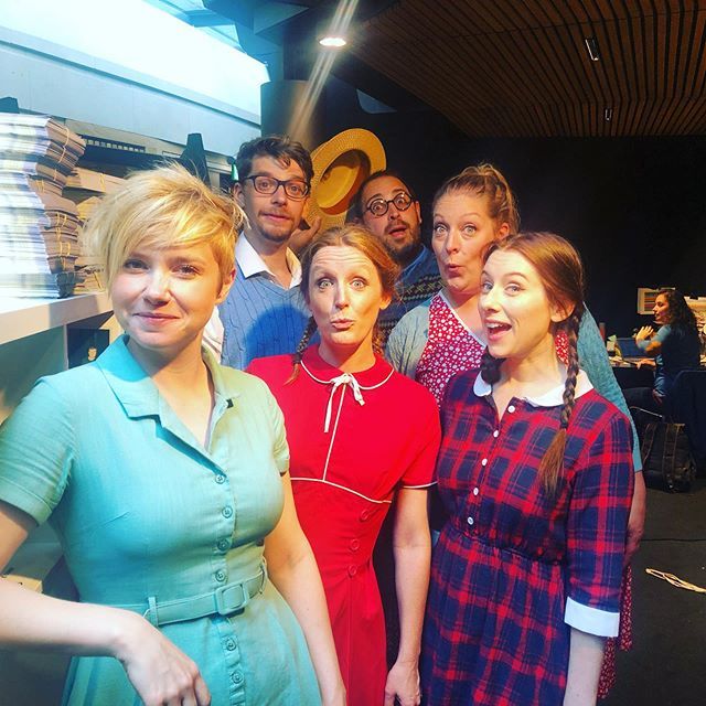 BumperBlyton's tweet photo. Backstage before our show today ~ green room selfie 👫👫👫 .
.
.
.
#bumperblyton #followthecow #edfringe #lashingsofgingercheer #fastflyer #backstage #dressingroomselfie #enidblytonforgrownups #blytondays #enidblyton #famousfive #comedy #spoof #satire … https://t.co/1zdyQo9mHL https://t.co/4j65Yy0P9M