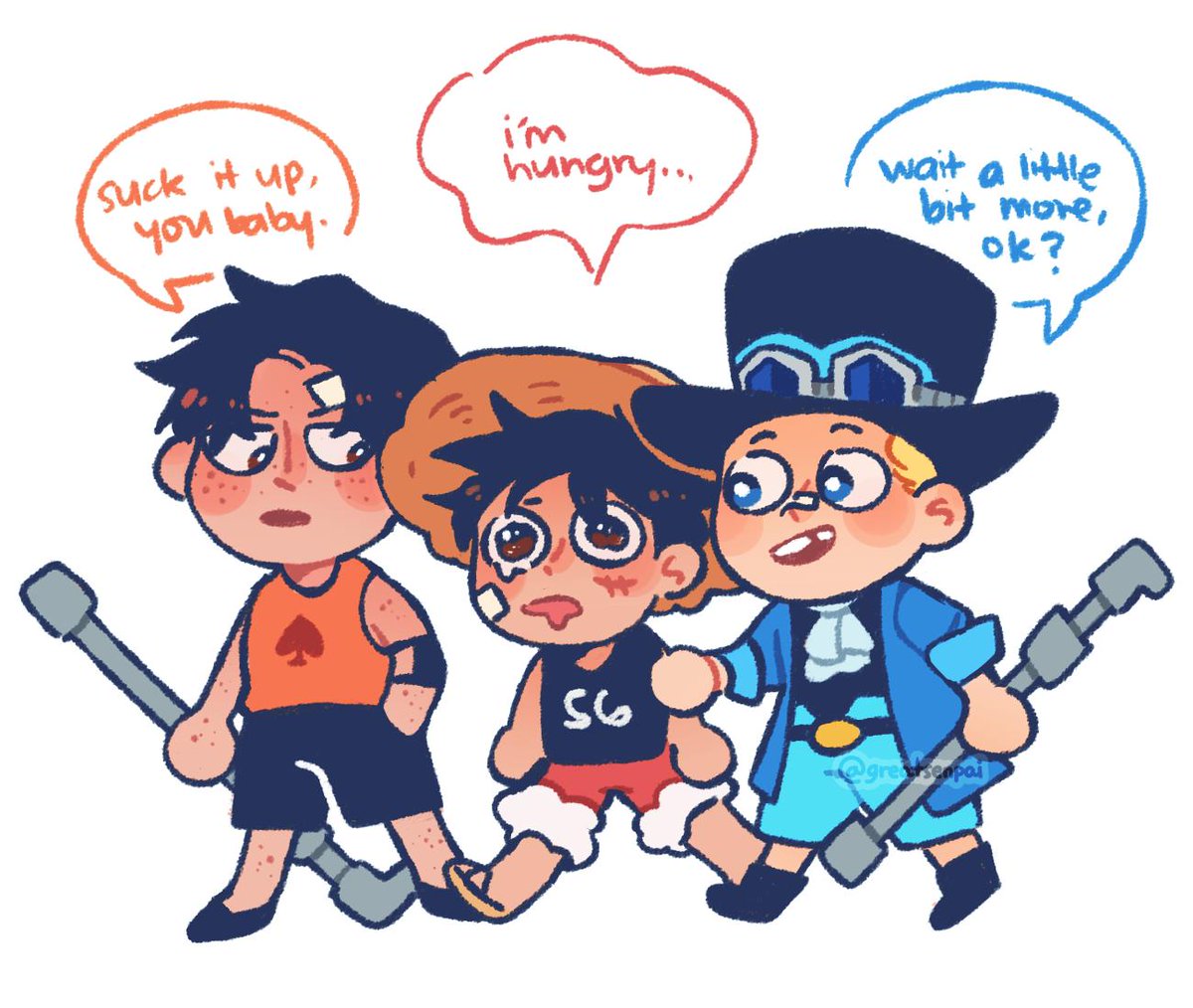 sabo's patience balances out ace's harshness #onepiece 