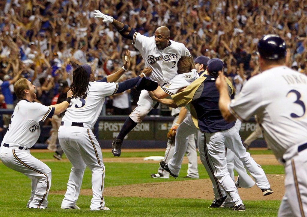 Mario_Tirabassi's tweet photo. Nyjer Morgan 1000% deserves to be honored in the #Brewers Wall of Honor, or whatever itโs called
#TPlush https://t.co/crrhjeVgDq