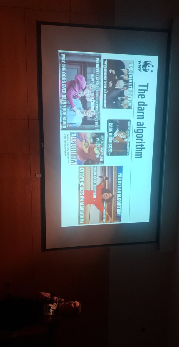 Adam_Currie_NZ's tweet photo. Ali from @WWFNewZealand trying to explain social media, memes, and where the youth are at to conservationists 🤦📲🤟 #ConsComms https://t.co/o19d4owhdf