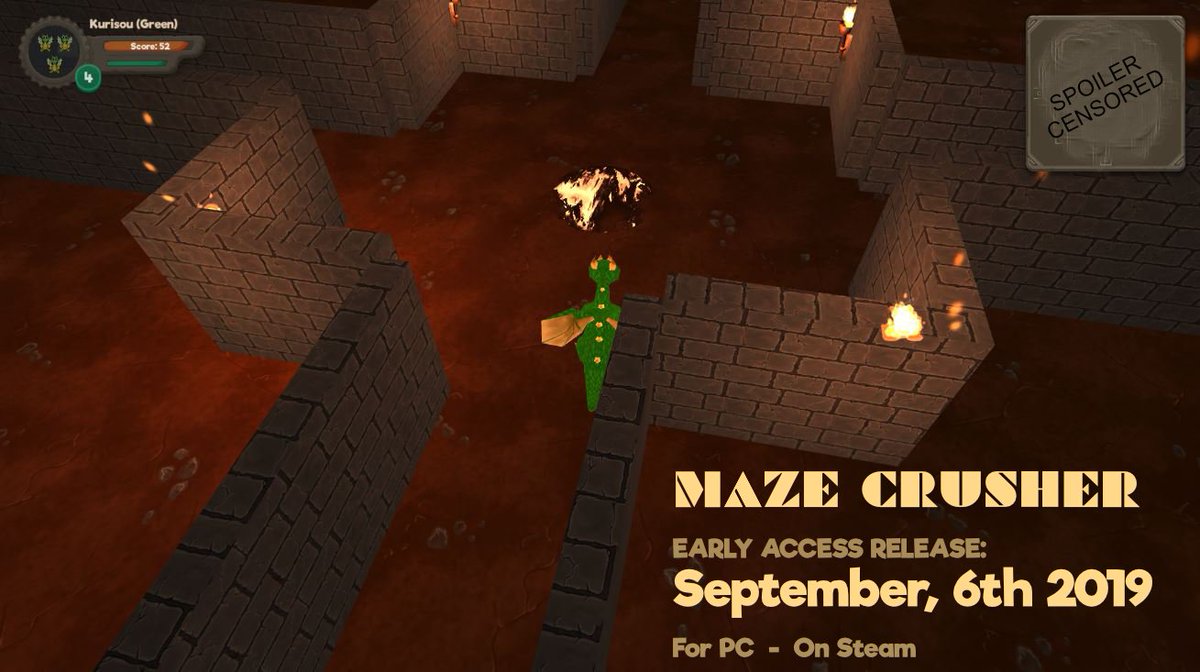 FiresplashGames's tweet photo. Well probably it's time for another #ScreenshotSaturday posting?
This is what suppressed exit portals look like in #MazeCrusher #EarlyAccess version. Save the date!
#GameDev #IndieGameDev #IndieGames #GermanIndies #ldjam #ld42 #release https://t.co/SQDDvOu0Za