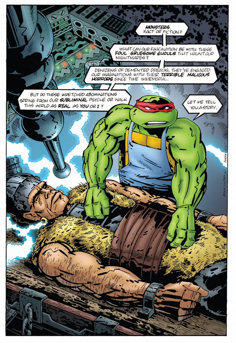 Ryan Brown and someone else who's signature I sadly can't make out, tributed to Jack Kirby. Of note: first appearance of long time TMNT enemy the Rat King!