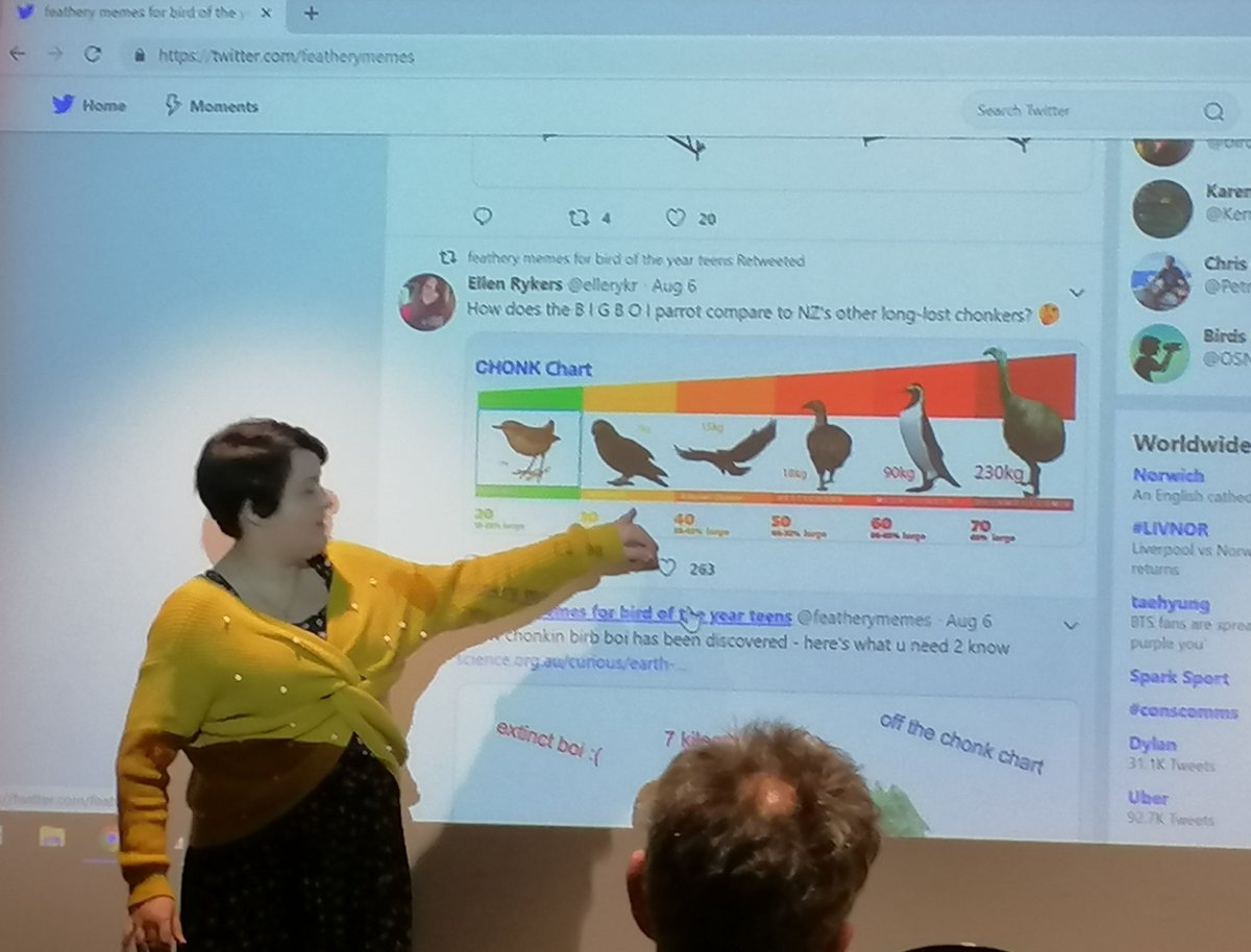 RealEllenOzarka's tweet photo. Bird memes are the theme here at #conscomms @kimi_collins https://t.co/GvG7mUrRPq