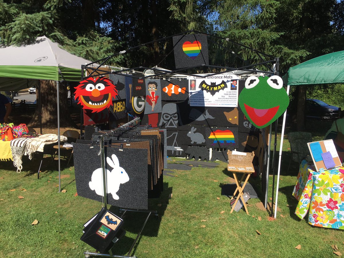MatmanMats's tweet photo. Come check out my crazy, unique entrance mat creations tomorrow at the Burnaby Blues and Roots Festival!
Mention my favorite radio station @CFOXvan and get a free gift worth $5!!!
#burnabybluesfestival #Burnaby #feist #lordhuron #danmangan 
@burnaby_bluesroots #cfox #foxrocks https://t.co/MEXlUp3sNS