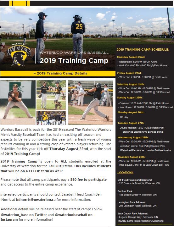 Waterloo Warriors Baseball tweet media