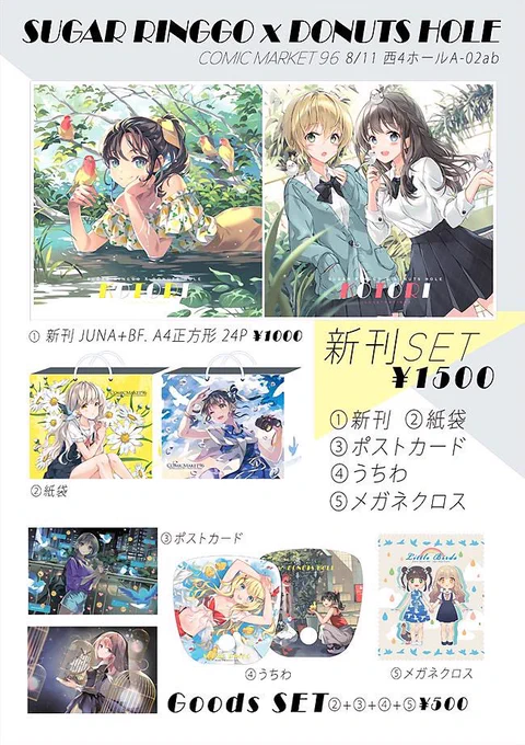 【C96☆お品書き】鳥テーマの新刊KOTORIが出ます!今回も去年の夏に続けてBF.さんと合同スペースになります!よろしくお願います!#C96 