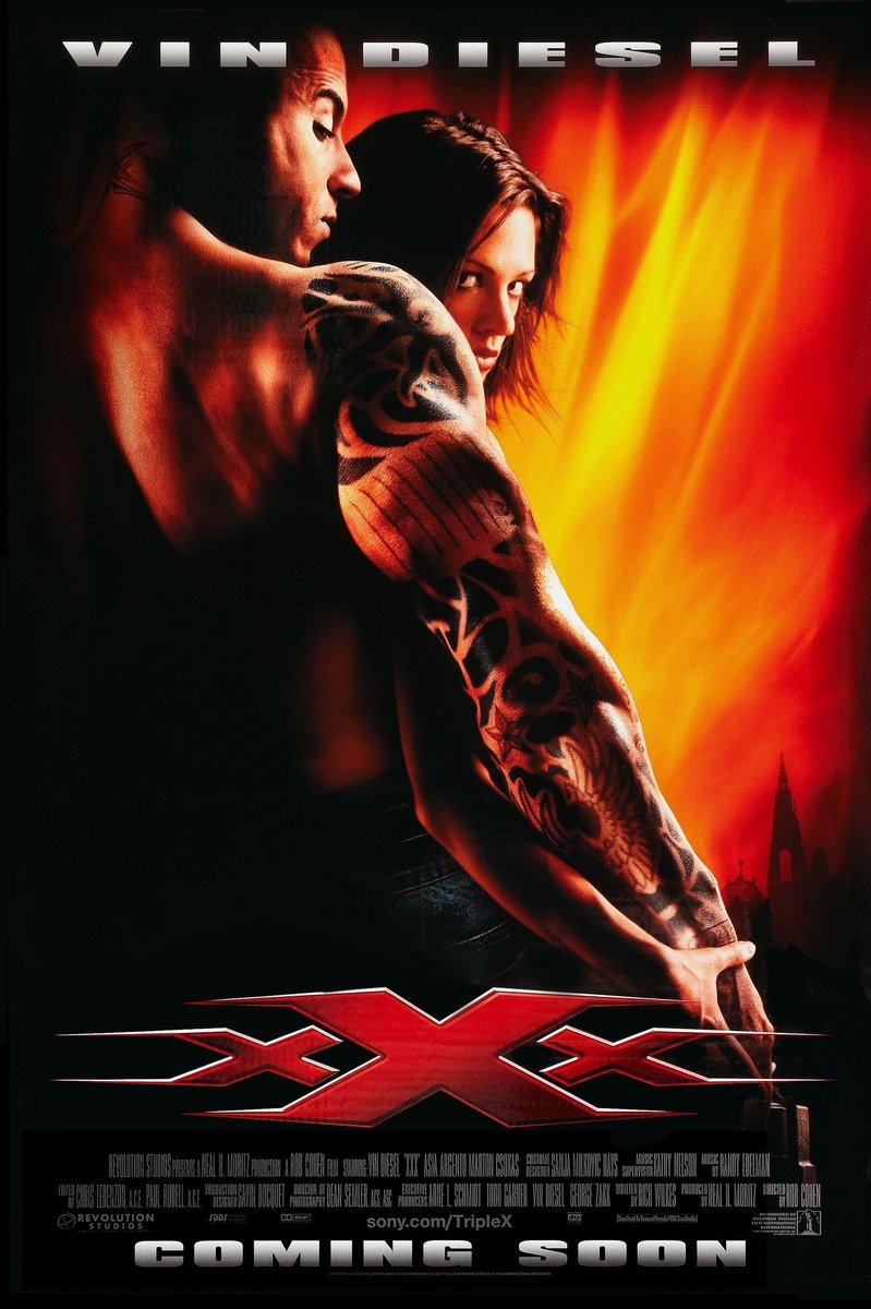 FilmNewsNos's tweet photo. 🎬MOVIE HISTORY: 17 years ago today, August 9, 2002, the movie ‘XXX’ opened in theaters!

@vindiesel #AsiaArgento #SamuelLJackson #MartonCsokas #MichaelRoof #RichyMuller #WernerDaehn #PetrJaki #JanPavelFilipensky #TomEverett #DannyTrejo #ThomasIanGriffith #Eve #LeilaArcieri https://t.co/Lt3SICi4US