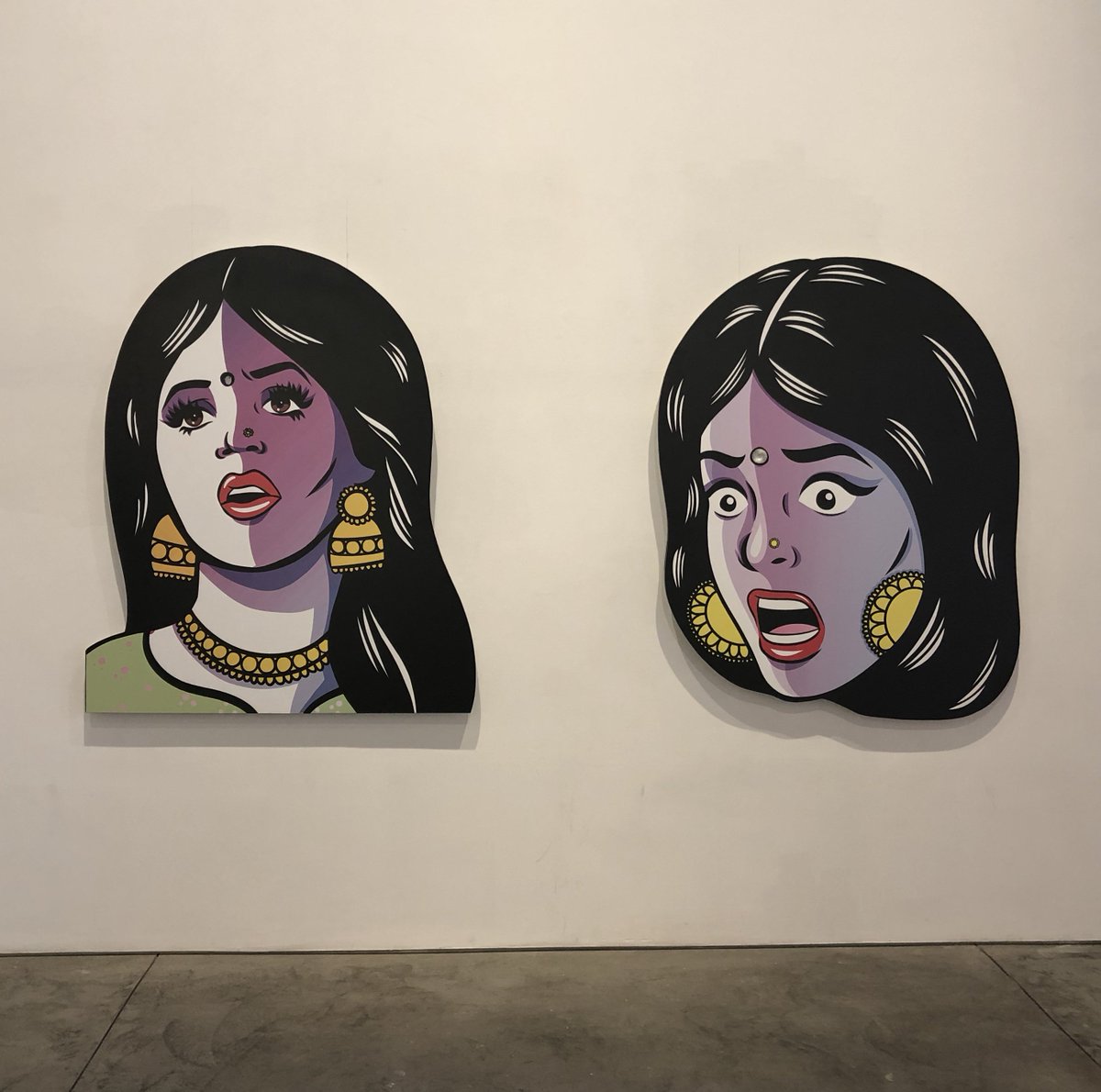 HinaTweetsNow's tweet photo. Sooooo thrilled to have caught @hatecopy’s ‘Fraaaandship’ exhibit at Richard Taittinger Gallery in Manhattan today! What’s ironic is that I was never able to make it to one of Hatecopy’s exhibits in Toronto, even though that’s where we’re both from! NYC was meant to be. #Hatecopy https://t.co/p0X39RRqj9