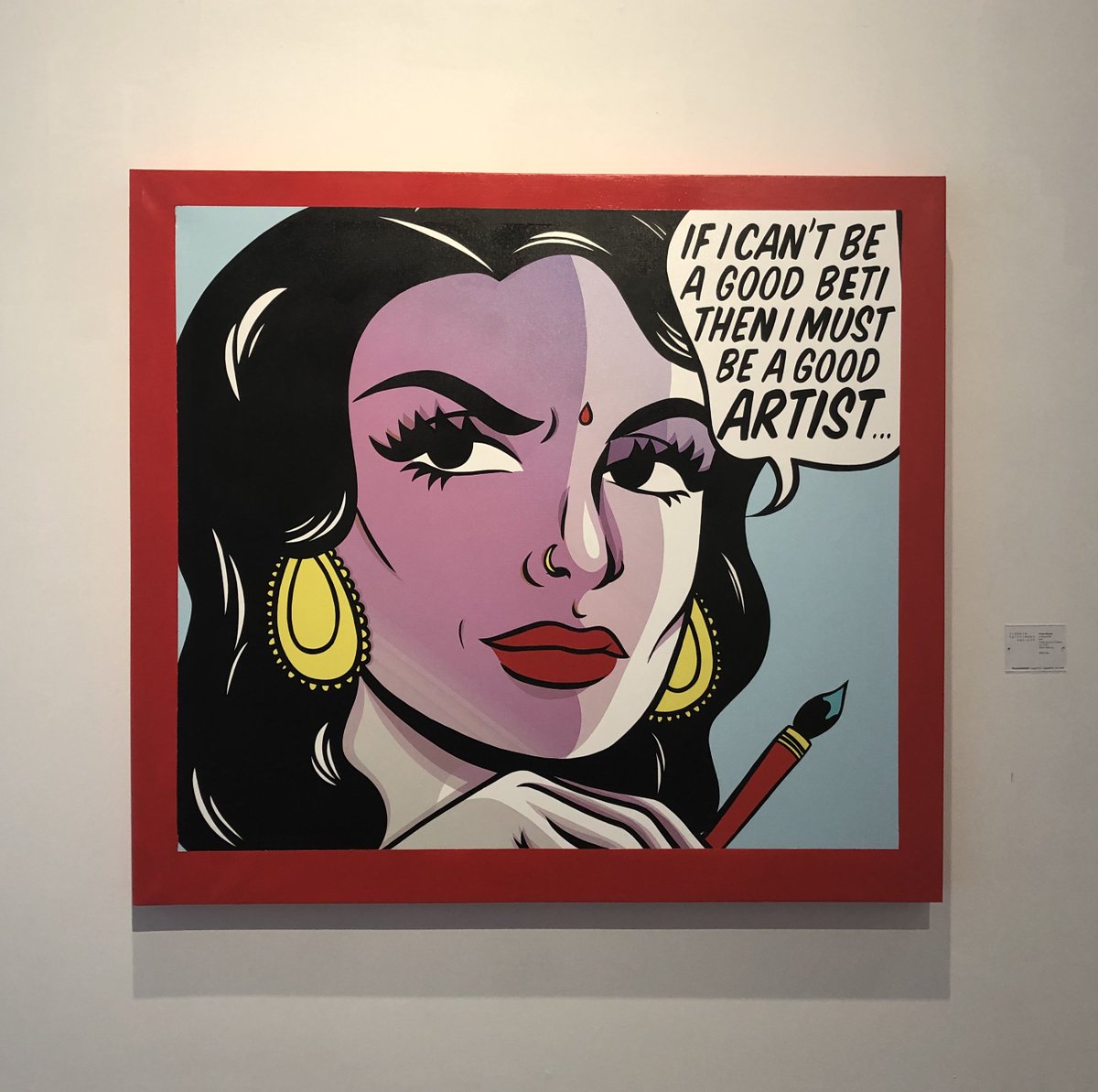 HinaTweetsNow's tweet photo. Sooooo thrilled to have caught @hatecopy’s ‘Fraaaandship’ exhibit at Richard Taittinger Gallery in Manhattan today! What’s ironic is that I was never able to make it to one of Hatecopy’s exhibits in Toronto, even though that’s where we’re both from! NYC was meant to be. #Hatecopy https://t.co/p0X39RRqj9