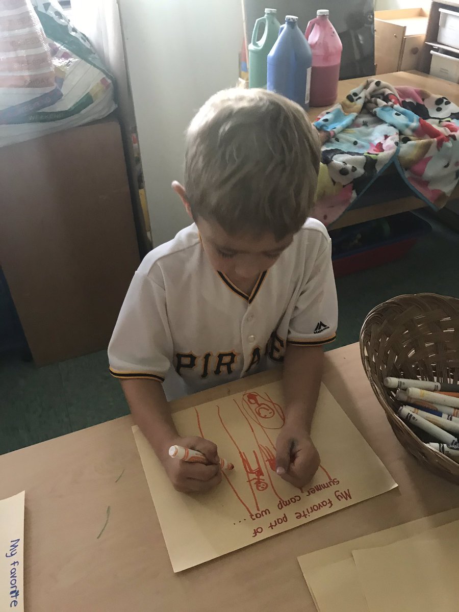 TheCLSSC's tweet photo. Following morning meeting the campers drew their favorite summer camp activities! Miss Kayla and I would like to thank the parents and children for great summer! It was full of so much fun! We look forward to seeing you in two weeks! #summercamp #summerfun @TheCampusSchool https://t.co/CCHUY4S3Sm