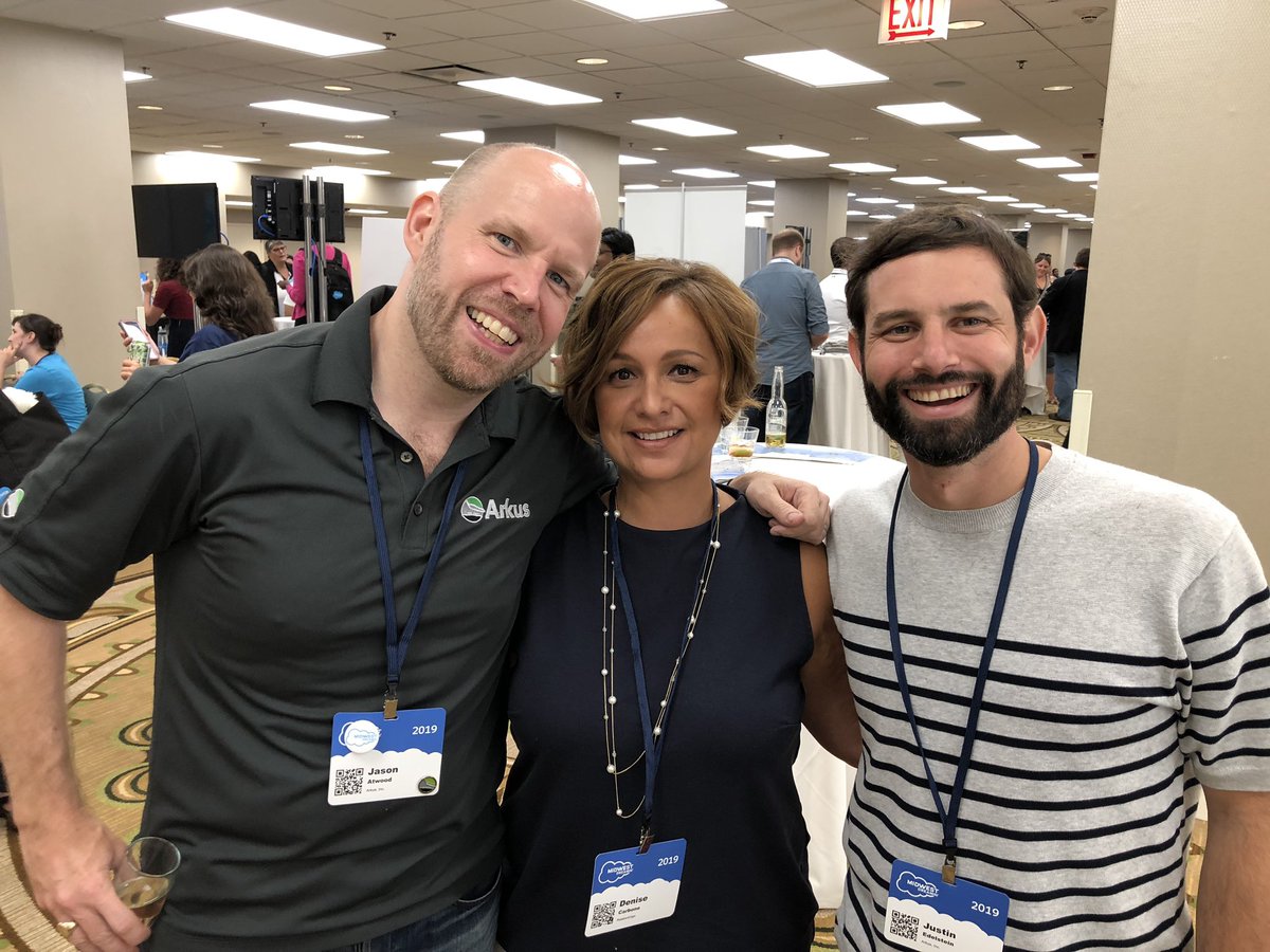 DeniseCarbone4's tweet photo. It was great to see @JasonMAtwood & @JustEdelstein from @ArkusInc #CloudFocusWeekly @MidWest_Dreamin #Ohana #ThankYou https://t.co/QxMTqm3o6x