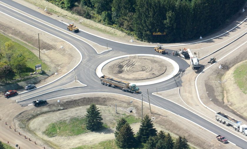 City of Greater Sudbury offering free training courses for drivers on how to use the new roundabout on Maley Drive: "Just think of it as a giant pothole you have to swerve around."