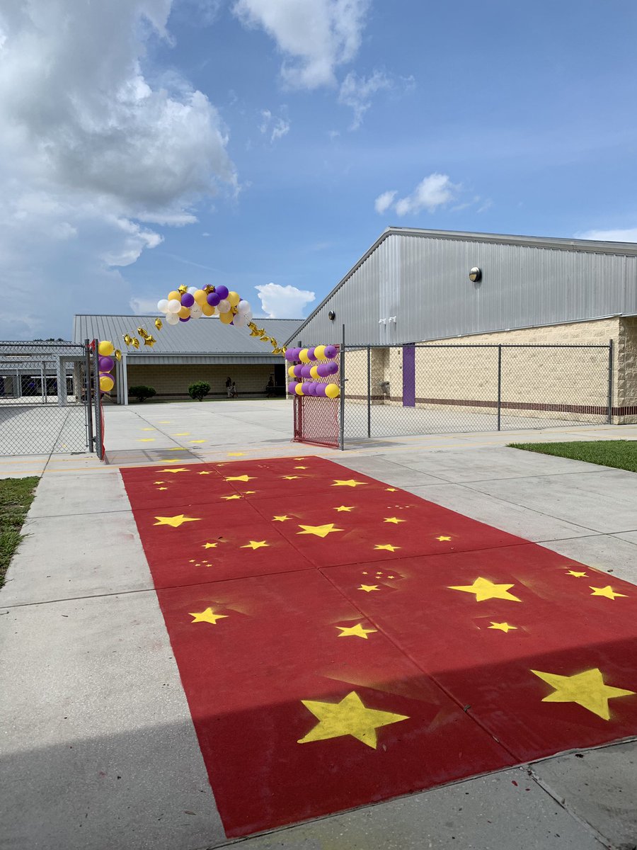 EduGator9's tweet photo. My first Open House as an Assistant Principal! “Rolling” out our red carpet for our STARS! ⭐️ @PAFA_STARS @Osceolaschools @PaceDebra #ReadWriteTalkSolve #performingarts https://t.co/22QYMd0ZhP