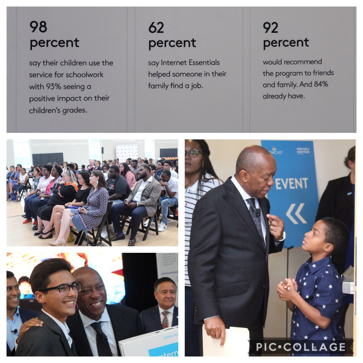 HoustonTX's tweet photo. In order to close the #DigitalDivide in #Houston, @Comcast announced eligibility for #InternetEssentials, low-cost Internet for low-income homes, &amp; @Dell delivered laptops to @8MS_HTX students yesterday.
#CompleteCommunities #ComcastCares #ReadyForAnything @ComcastHouston https://t.co/YO5QKc2Ltd