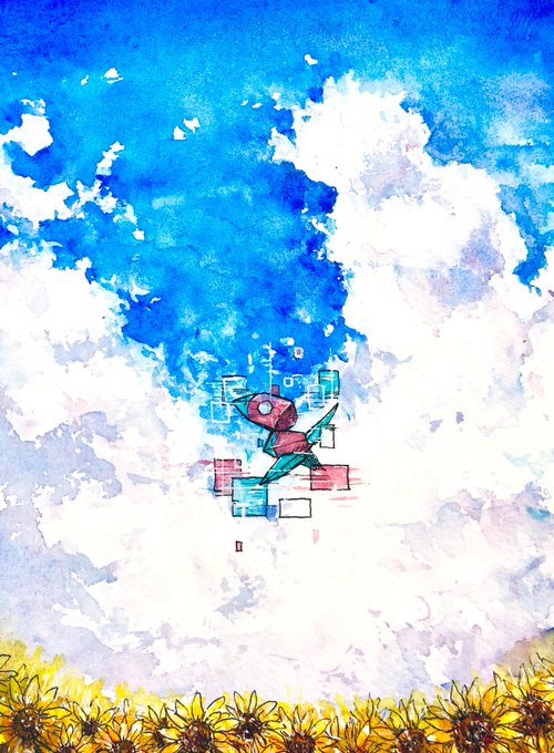 「青空 向日葵」のTwitter画像/イラスト(古い順)