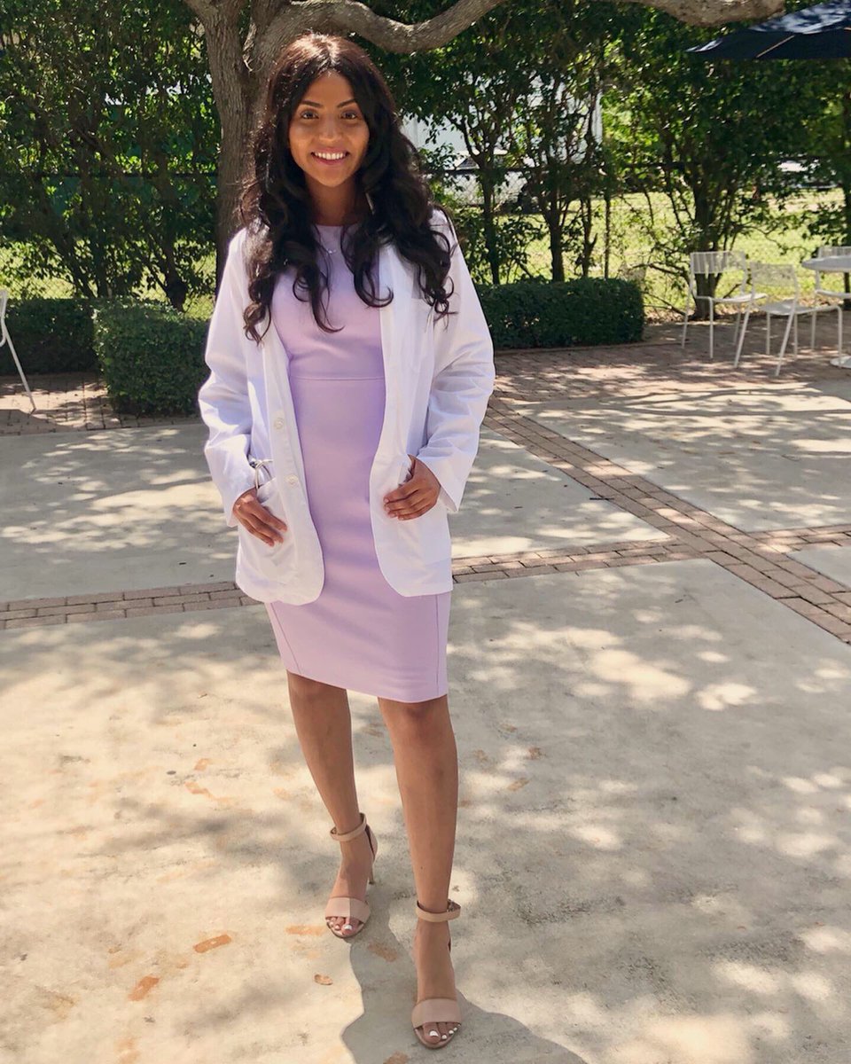 If you want to see a very thoughtful and touching caption pls see my Instagram. But for twitter I want to show y’all how a FAMU alumna and future black female physician STEPS in her white coat! 👩🏽‍⚕️💃🏽#DrKelly #blackgirlwhitecoat #andthatsonLarry