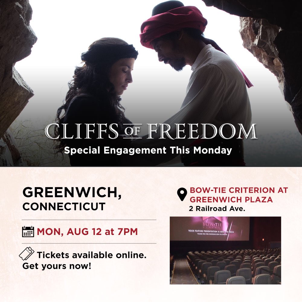 cliffsfilm's tweet photo. CT! We’re coming for you. Get tickets to watch #CliffsOfFreedom: https://t.co/MU8MEqVpPo https://t.co/1qz5A3fRqS