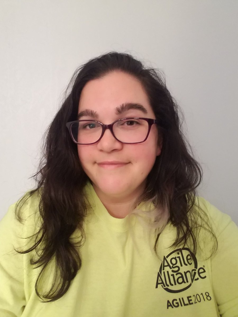 aclairefication's tweet image. Hope you&apos;re all enjoying that post-conference day-glo up! #Agile2019 #Agile2018