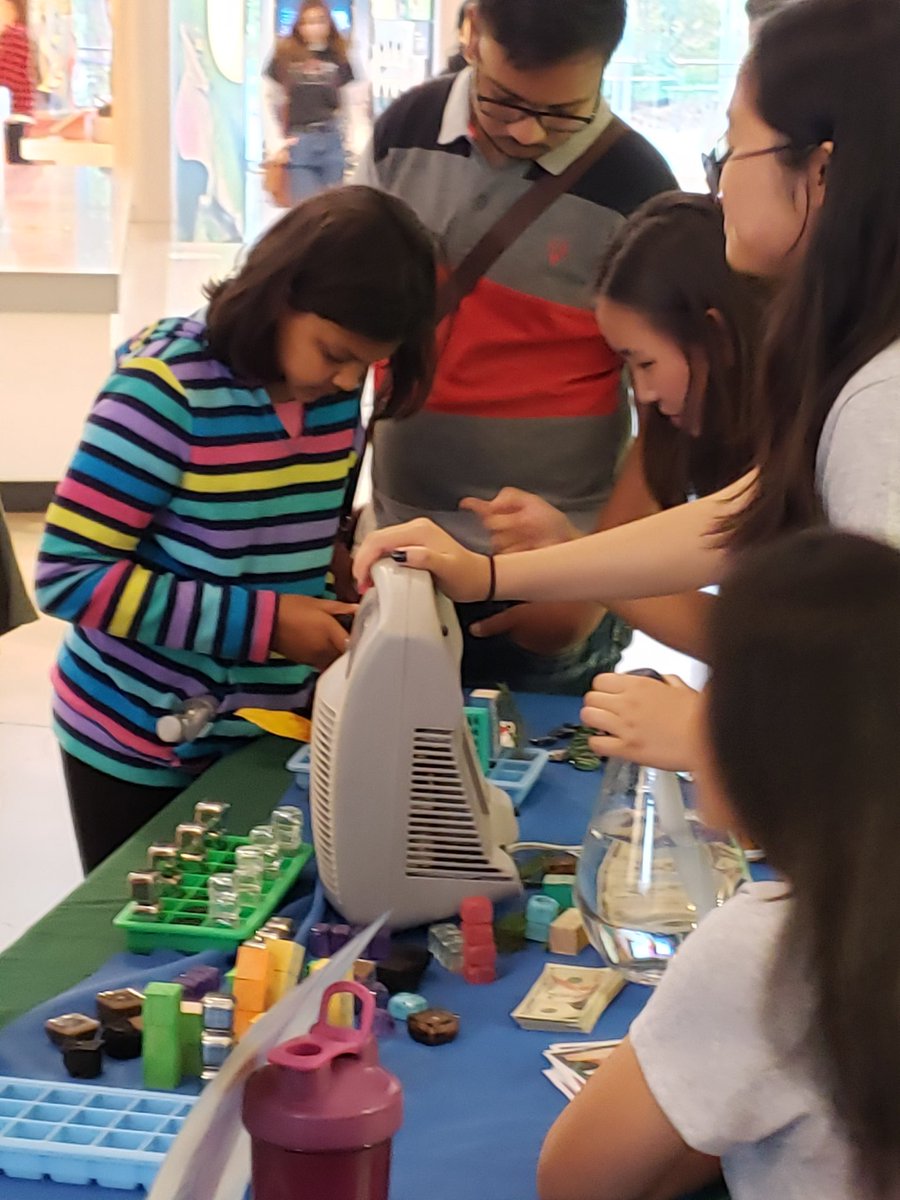 NCSE's tweet photo. With engineering design, first you build then you test and evaluate. Our teen science volunteers are here to help guide you through the process. #teensciencenight https://t.co/phBYBXjeyH