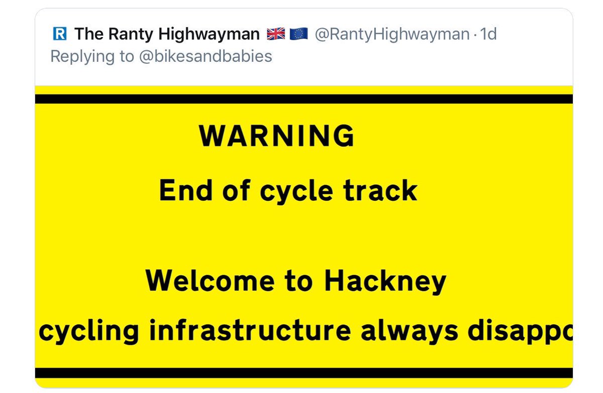 VincentStops's tweet image. The cycle fanatics consistently attack London’s most successful cycling borough because it proves the point, in shedloads, that there is more to providing for cycling than bike tracks. This guy, by the way, is a highway engineer that likes highways engineering.