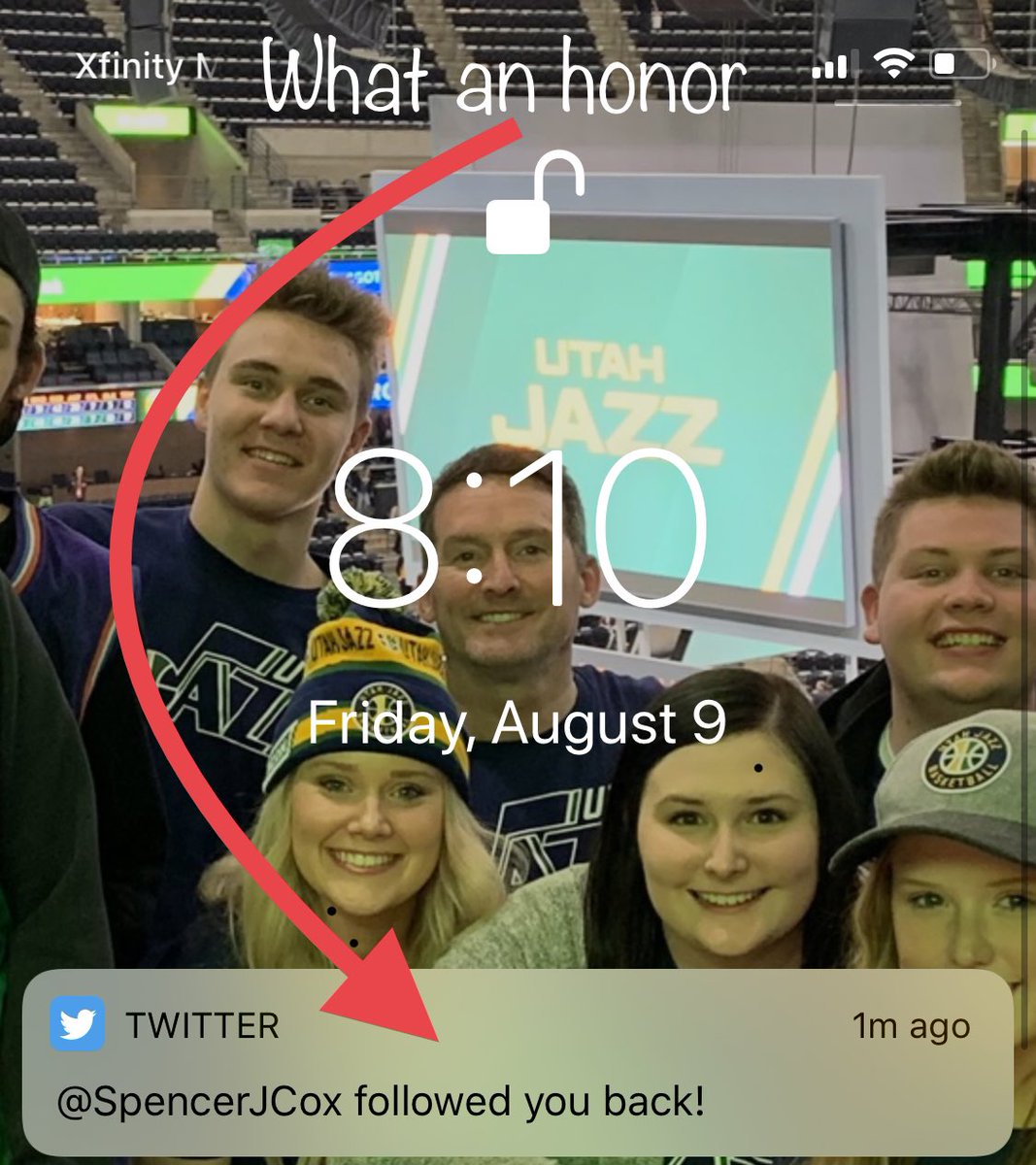 james_hudgins's tweet photo. I got a follow from the next Utah Governor @SpencerJCox #ifinallymadeit #utah https://t.co/z4E3Xj3Yg6