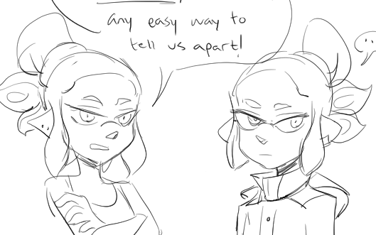 if you take away the color, yes i did indeed just draw my oc twice LOL 