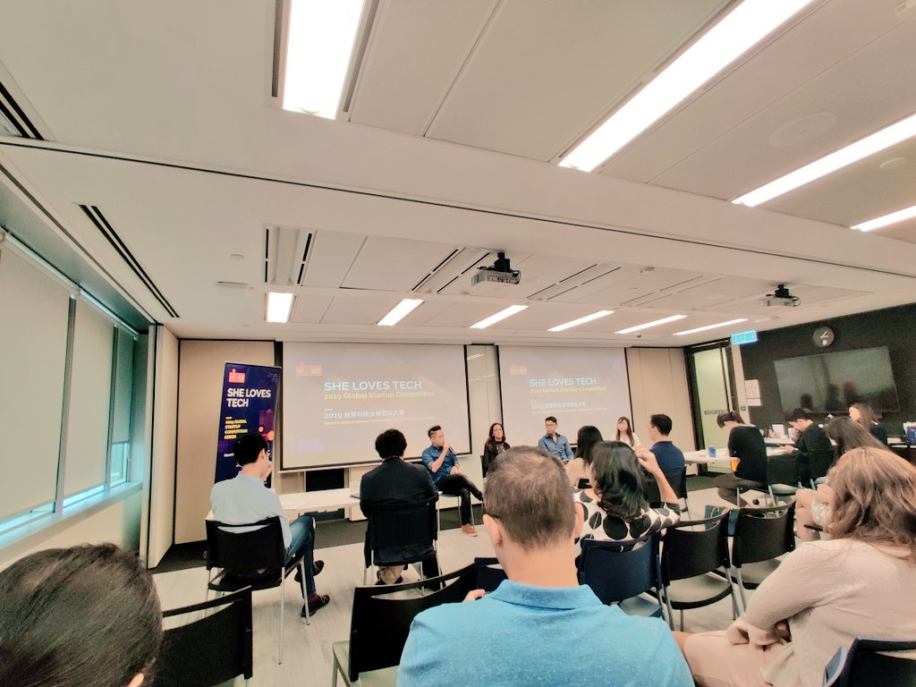 Wonginit's tweet photo. @SheLovesTechOrg in #HongKong. #Fintech, #fashiontech and #KOL platform #startups pitching. Making a Saturday workday worth it! https://t.co/YWuQvmx4Jr