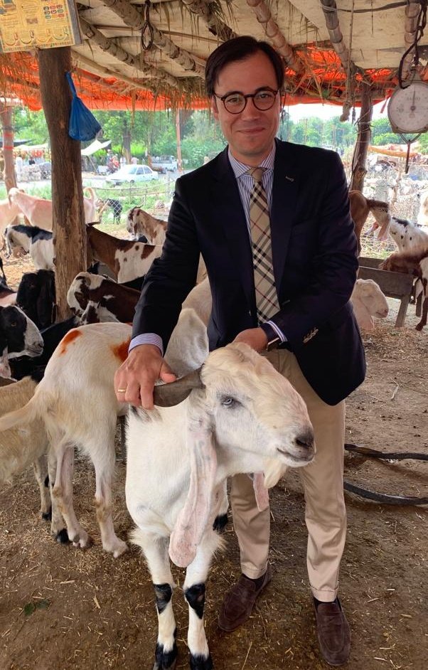 German Embassy Islamabad on Twitter "Handed over a goat to the FC