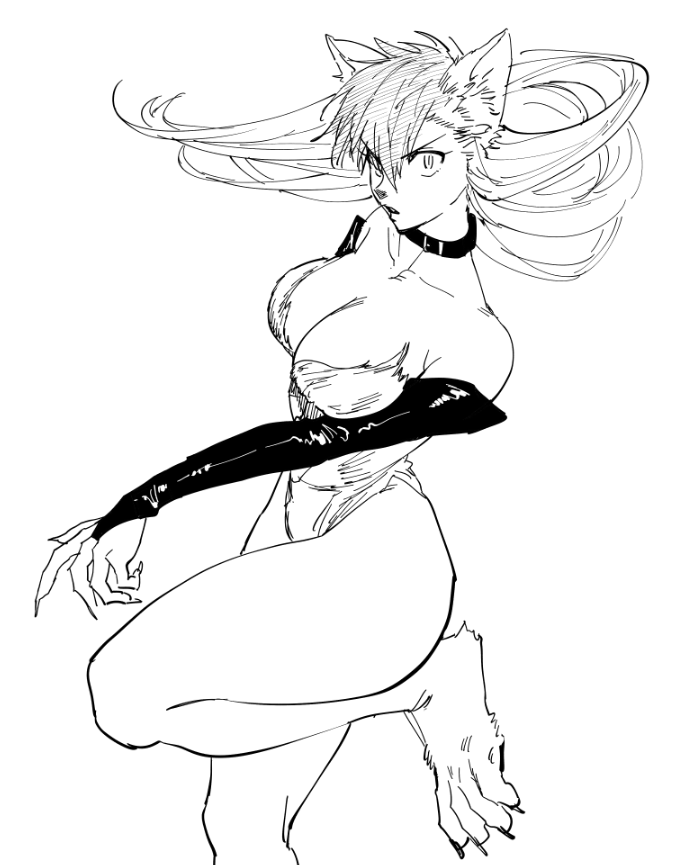 らくがき(犬塚シロ、おキヌちゃん、ジャスミン) 