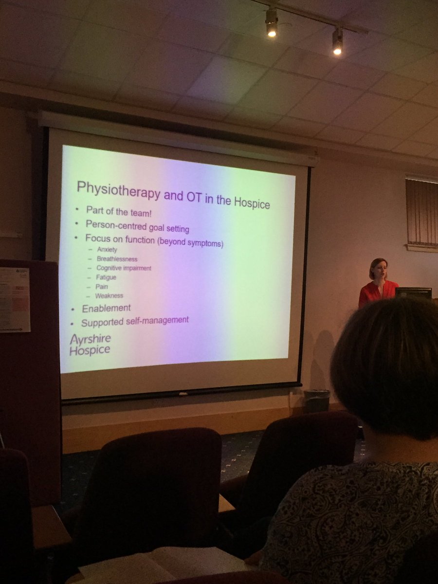 Thank you to @AyrshireHospice for delivering an outstanding study day for @NHSaaa AHPs. It was truly inspiring, learning about palliative care, communication skills, carer support, goal setting & the wonderful work of the Hospice. #education #reflectivepractice #support #living