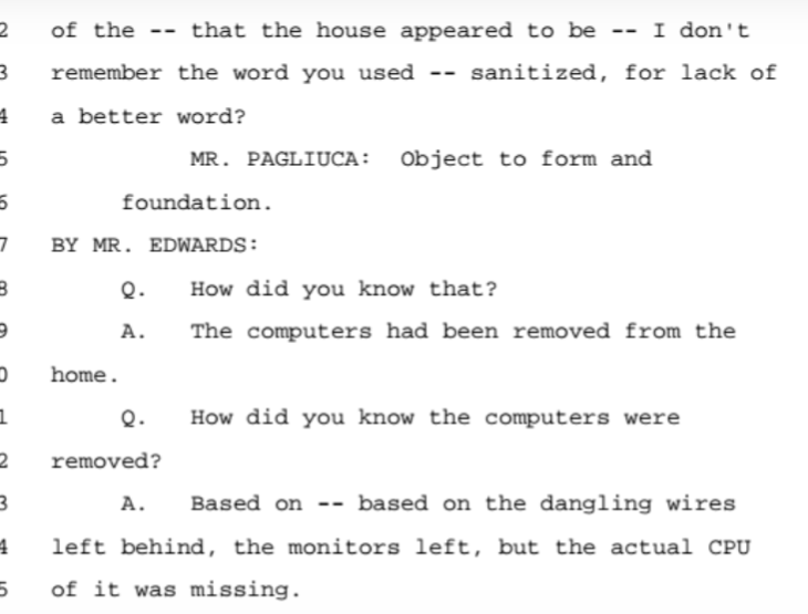 He believes that Epstein's Palm Beach house was "sanitized" before they raided it as there were numerous wires dangling and just the PC monitors left behind. Did someone from the Palm Beach Police Dept give Jeffrey a heads up? 