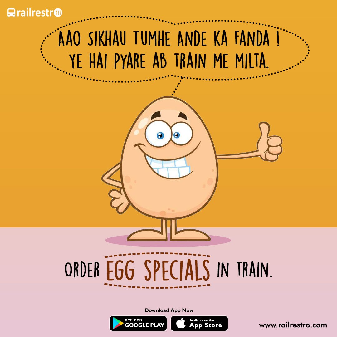 Railrestro's tweet image. #WeekendWow: Enjoy Egg Thali n Your Love for Eggs During Train Journey. Get "Ande ka Funda" from Railrestro App ow.ly/bBz150vrw8K