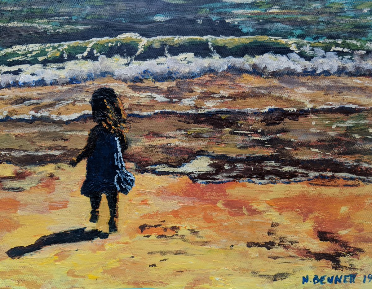 NikkiBennett12's tweet photo. Amelia on the Beach. #acrylicpainting #OBX #impressionism https://t.co/sRajjwg9E9 https://t.co/XhlBqjeM7A