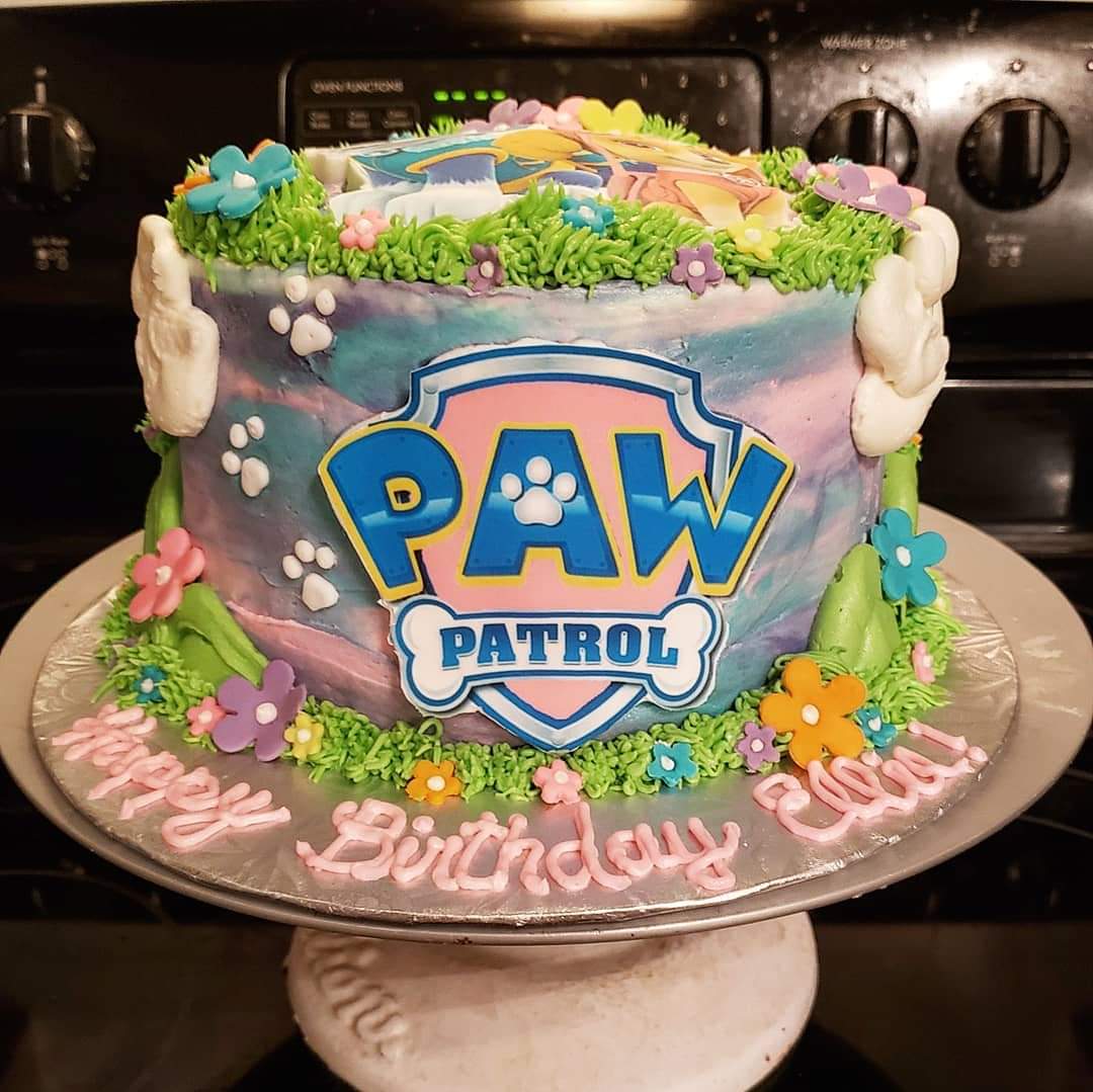 DelishDesignYYC's tweet photo. Paw Patrol Birthday Cake Ready for Action!  #birthdaycake #pawpatrol #buttercream #edibleimages @epiphaniechocolate #yyc #delishdesigns https://t.co/0tbP9sC72b
