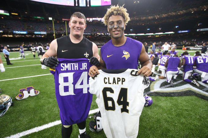 NOLA.com: Saints vs. Vikings Game Ends with Jersey Swaps, Handshakes  Between Friends, Former Teammates - Brother Martin High School