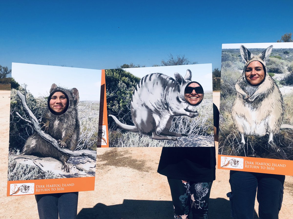 J_Stingemore's tweet photo. The family that plays together stays together - thanks to these marvellous #Malgana women for posing as these #ThreatenedSpecies from around Gathaaguda. #HamelinScienceFair https://t.co/AIfp7pp0z7