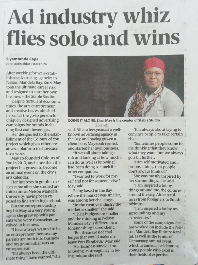 Got featured in @HeraldPE Women’s Day edition. #WomensDay2019 #WomensMonth2019 #WomeninBusiness #design #creative 

heraldlive.co.za/news/2019-08-0…