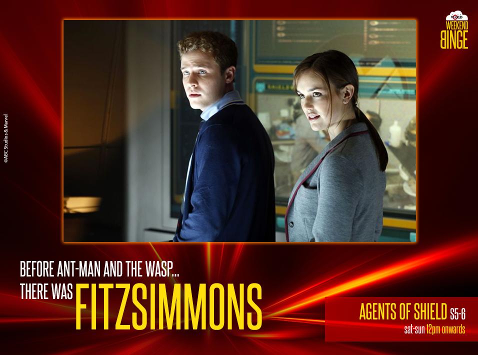 StarWorldIndia's tweet photo. ‘FitzSimmons’ were the MCU’s first couple who were equals in every sense of the word. #AgentsOfSHIELD, starts Aug 3, Sat-Sun, 12PM onwards. #StarWorldWeekendBinge https://t.co/82pnftkrry