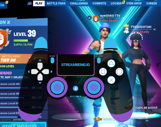 eyeOhhS's tweet photo. So, I see everyone using the same Red/White GamepadViewer on their Streams. Of course not I 😋. I think I'll start commissioning them. Thoughts on the @StreamBeing custom? #SupportSmallerStreams #Fortnite #PUBG #ApexLegends #SupportSmallStreams @vQPromo @TTGSHOOTAH https://t.co/cZZsldz8rp