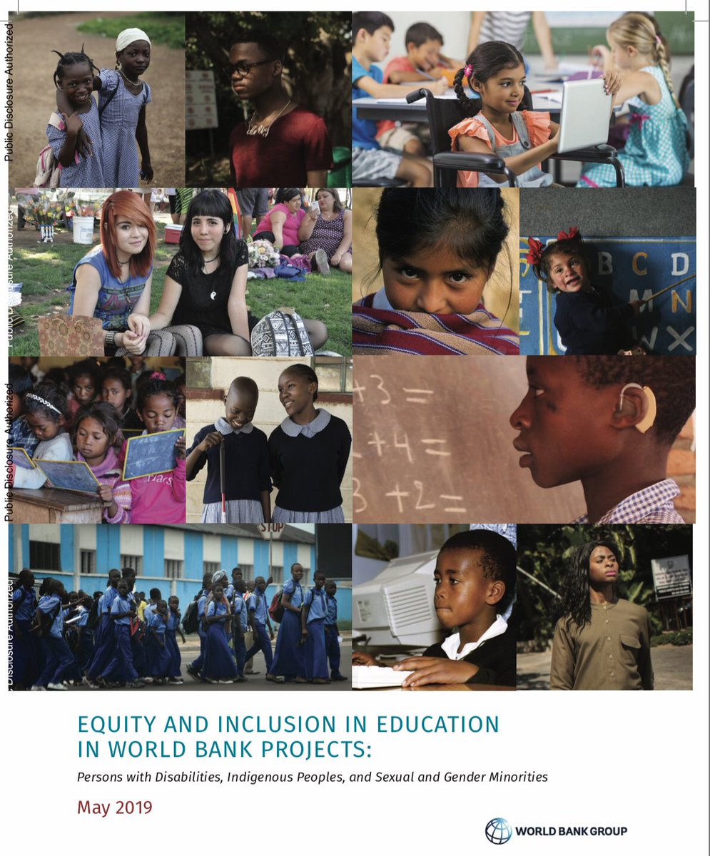 fmarmole's tweet photo. Inequity,exclusion &amp; discrimination in #education affect mostly persons with disabilities, Indigenous Peoples, &amp; sexual &amp; gender minorities.A new @WorldBank report shares lessons learned &amp; good practices on #equity &amp; #inclusion: https://t.co/uqAe0KQXph @WBG_SPLabor @WBG_Education https://t.co/5FZPdlo5xv