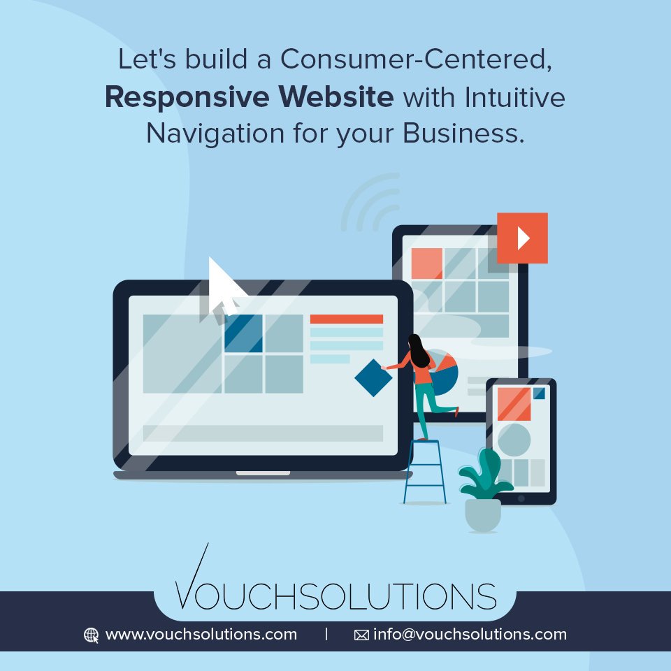 VouchSolutions's tweet image. Consumer expectations very different today.They increasingly want to connect with #businesses instantaneously. So we build consumer-centered, #Responsivewebsite with intuitive navigation for your business. 
vouchsolutions.com/contact-us
#websitedesign #websitedevelopment #webdeisgn