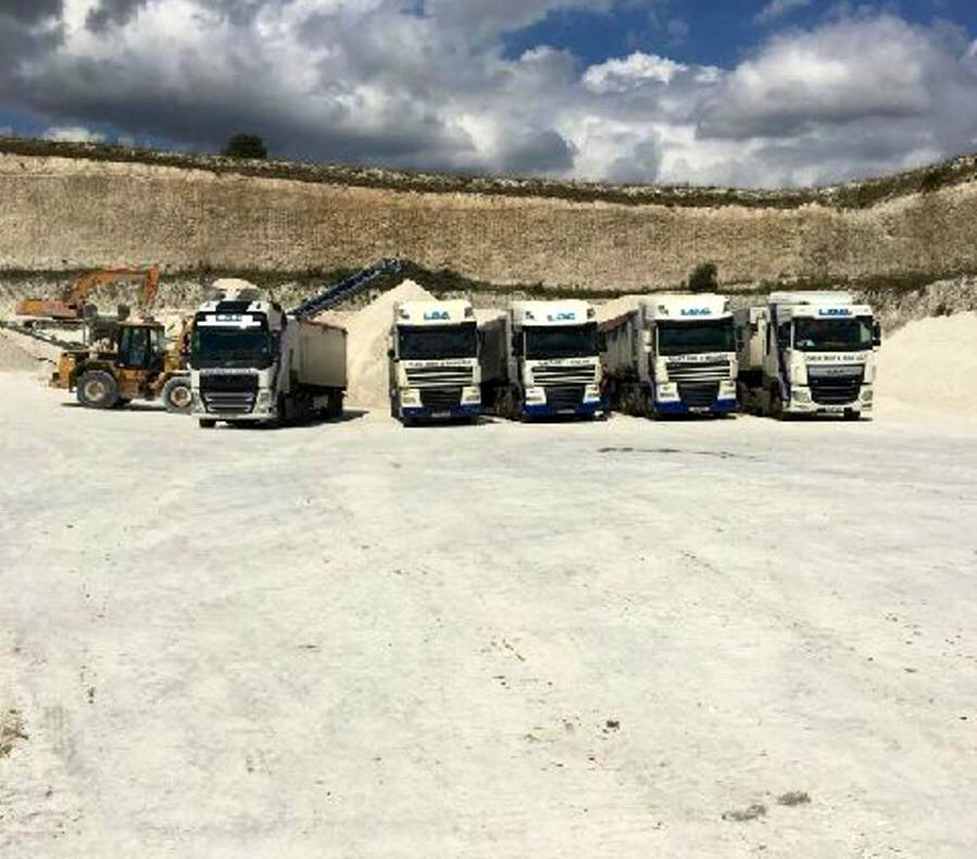 Got to keep the lime going out to farms even if it is too windy to spread