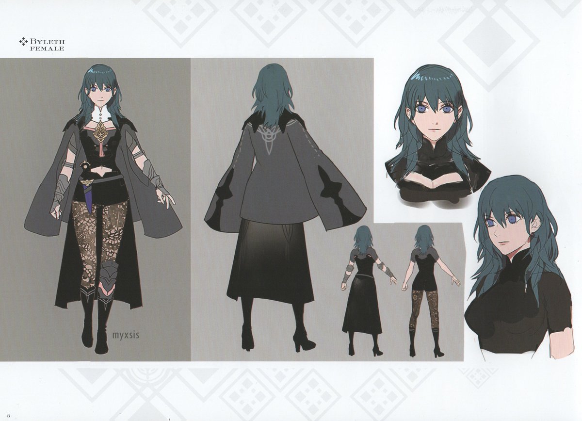 HD Scans #FireEmblemThreeHouses artbook concept art #Byleth #Sothis #FE3H.