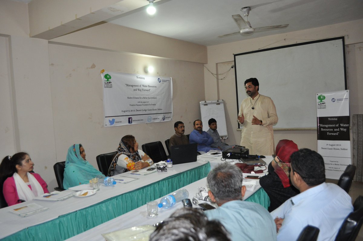 "Sukkur is surrounded by water from three sides, but majority of residents do not have access to a smooth supply of clean drinking water".  Workshop on "Management of Water Resources and Way Forward" held on 9-Aug-2019 at Sukkur.   <a href="/FNFPakistan/">FNFPakistan</a> <a href="/aamirsamjad/">Aamir Amjad</a> <a href="/AnwarMuhammad0/">Muhammad Anwar</a>