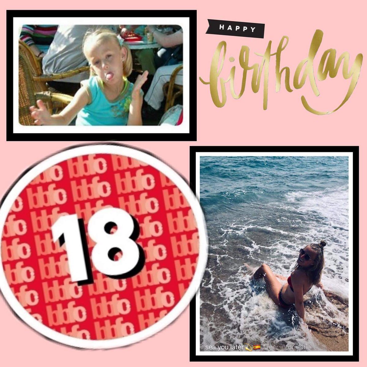 hansnietanders's tweet photo. Vandaag mijn oudste jarig. Happy Birthday #onabrava #finally18 #spain #party #legallydrinking #loveyou https://t.co/vIj0RtaCJu